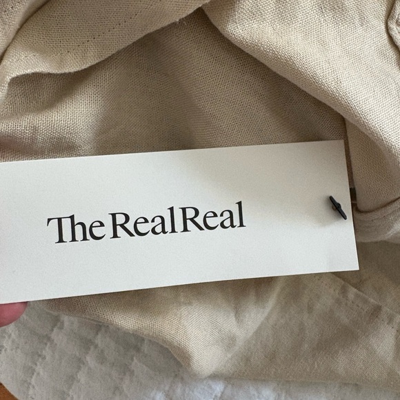 NWT Beige Puff Sleeve Dress - Picture 3 of 3